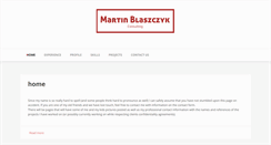 Desktop Screenshot of martinblaszczyk.com